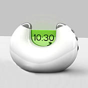 luna diseño de escritorio lcd digital despertador calendario fm radio (3xAAA, color al azar)