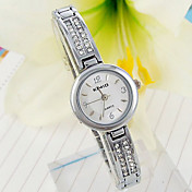 kimio japanese quartz runde ansigt ur med rhinestone besat band