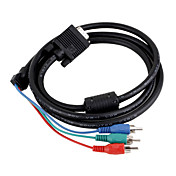 VGA para componente cabo tv-out de vídeo