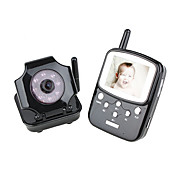 야간 무선 카메라 2.5 인치 TFT LCD 2.4 기가 헤르츠 고출력 디지털 무선 DVR 아기 모니터 키트