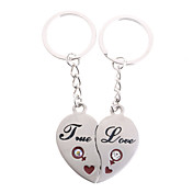 inox portachiavi amanti (cuori / set di 2 pezzi)