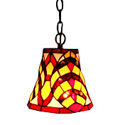 Square Pattern Tiffany Mini Pendant Light (0864-HZ0895)