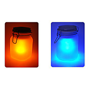 vaso a forma di lampada ad energia solare
