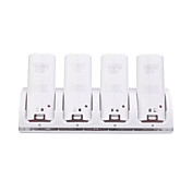 Quad USB Battery Charging Station/Stand/Dock with Rechargeable Batteries for Wii/Wii U Remote