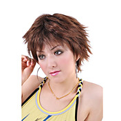 natureza, qualidade capless curto sintético de alta olhar peruca de cabelo dourado reta (0463-272)