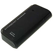 portatile caricabatterie di emergenza con cavo USB per iPod / iPhone (nero)
