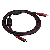 chapado en oro 1080p HDMI v1.3 mm cable blindado de conexión (1,8 m de longitud)
