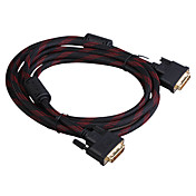 chapado en oro DVI 24 +1 mm cable blindado de conexión (3m de longitud)