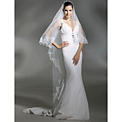 1 capa de velo de la catedral de longitud de la boda (ts052)
