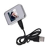 Mini Digital Photo Frame with Keychain-Silver