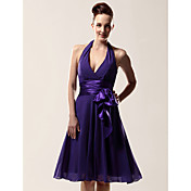 NEELE - Vestido de Fiesta de boda o de Dama de honor de Gasa y Satén
