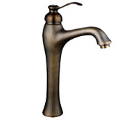 Antique Inspired Bathroom Sink Faucet - Polished Brass Finish
