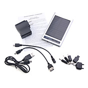 Solarenergie Ladegerät + Taschenlampe für das iPhone 4/3g/3gs Handys (silber)