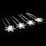 schitterende strass huwelijk bruids pennen / bloemen, 4 stuks per lot
