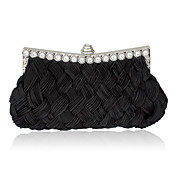 cetim lindo com strass brilhante bolsas noite / garras mais cores disponíveis