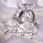 Kristall-Diamant Serviettenring und Briefbeschwerer