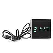 reloj de escritorio de madera decorativos negro