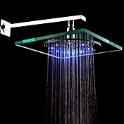 20x20cm chroom organische glazen regenval douche kop (zonder douche-arm) 0758-hm-D004-1