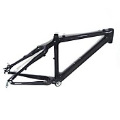 High Quality Full Carbon Feather Light Mountain Bike Frame with Rigid Fork Natural Color