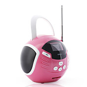1,4 pouces portable rechargeable OLED LCD SD / MMC USB mp3 haut-parleurs avec lecteur de radio FM (rouge)