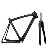 700c alta qualità full carbon piuma leggero telaio bici da strada con forcella rigida colore naturale
