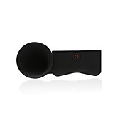 Supporto con speaker a forma di tromba per iPhone 4 - Nero