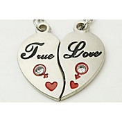 "Heart of ture love" Pendant Keychains (set of 6 pairs)