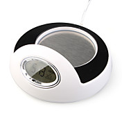 chauffe-4 de tasse de ports hub usb chaudes avec horloge et calendrier