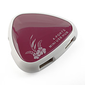 port usb bijou 4 2,0 ​​moyeu (rouge)