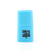 Mini USB Micro SDHC lecteur de carte mémoire (en bleu)