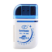 Hallo-Geschwindigkeit USB 2.0 Card Reader (blau)
