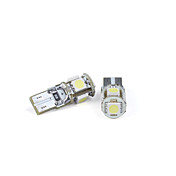 2 stuks autolampen t10 5 led 5050 SMD wit licht