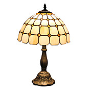 Tiffany Style Gien Check Pattern Stained Glass Table Lamp