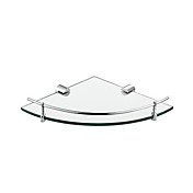finitura cromata bagno in vetro staffe