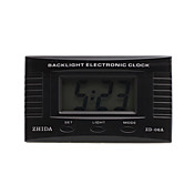 reloj electrónico del automóvil con luz de fondo azul - negro - ZD-06a