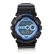 Waterproof Sports Automatic Watch with Night Light - Blue