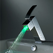 Farbwechsel LED Waschbecken Wasserhahn - Chrom-Finish
