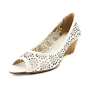 PU Upper Low-Heel Peep-toes Hollow-out Wedding/ Party Shoes.More Colors Available
