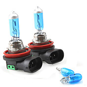 H11 4300k 55W hvit halogen frontlys knoller (st 12v/pair)