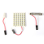 36 ledede bil panel 3020 SMD innvendig kuppel lys (hvit)