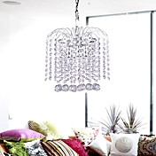 Modern Pendant Light with Crystal Ball Featured Shade