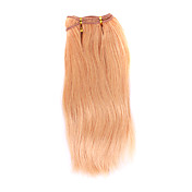 100% cabelo indiano de Remy 12 máquina "feita de seda reta trama 26 cores para escolher