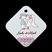 Personalized Favor Tags - Kissing (set of 36)