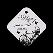 Personalized Favor Tags - Bicycle and Butterfly (set of 36)
