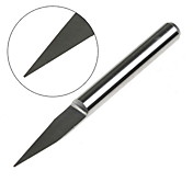 carbide gravure bits - 20 graden 0,4 mm diameter (5-pack)