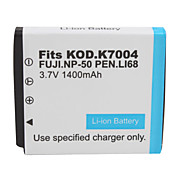 1400mAh 3.7v fotocamera digitale batteria np-50/k7004 per Fujifilm, casio e molto altro
