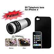 9x teleobjetivo con asunto de protección para el iPhone 4