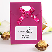 Personalized Favor Bag With Ribbon – "All You Need Is Love" (Set of 12)