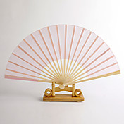Pink Silk Hand Fan (set of 4)
