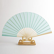 Blue Silk Hand Fan (set of 4)